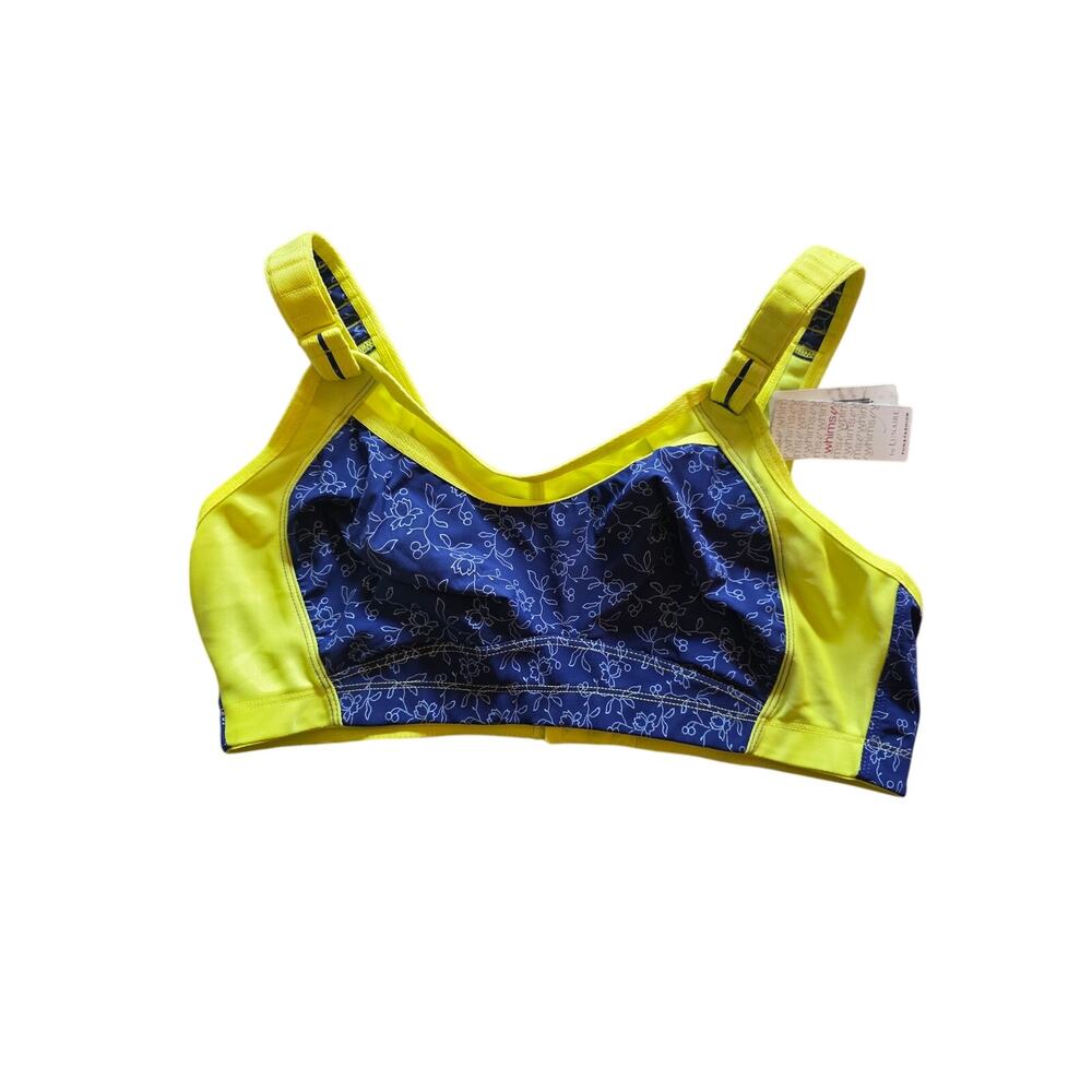Whimsy By Lunaire‎ Wireless Bra 40d Womens Blue Green Full Coverage NWT